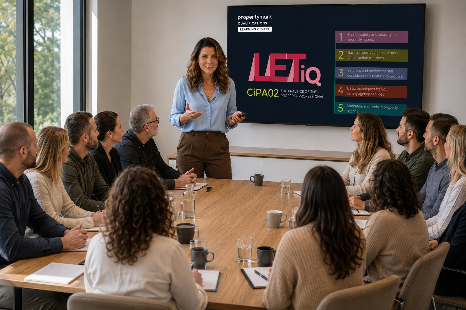 Claudia teaching a live LETiQ classroom cohort